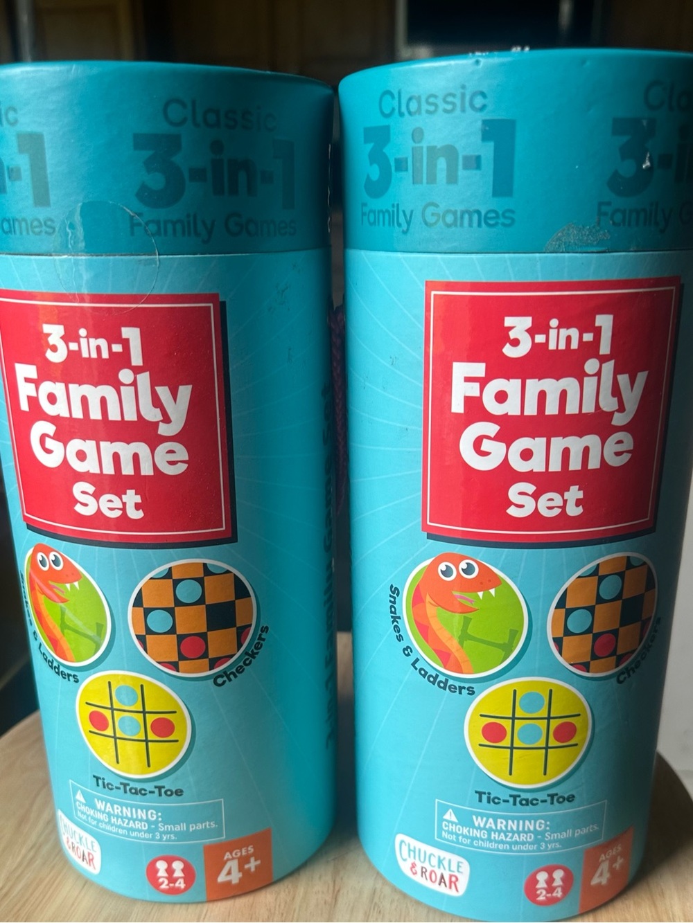 Classic 3-in-1 Family Game Set - Turquoise 2x$25 (New)